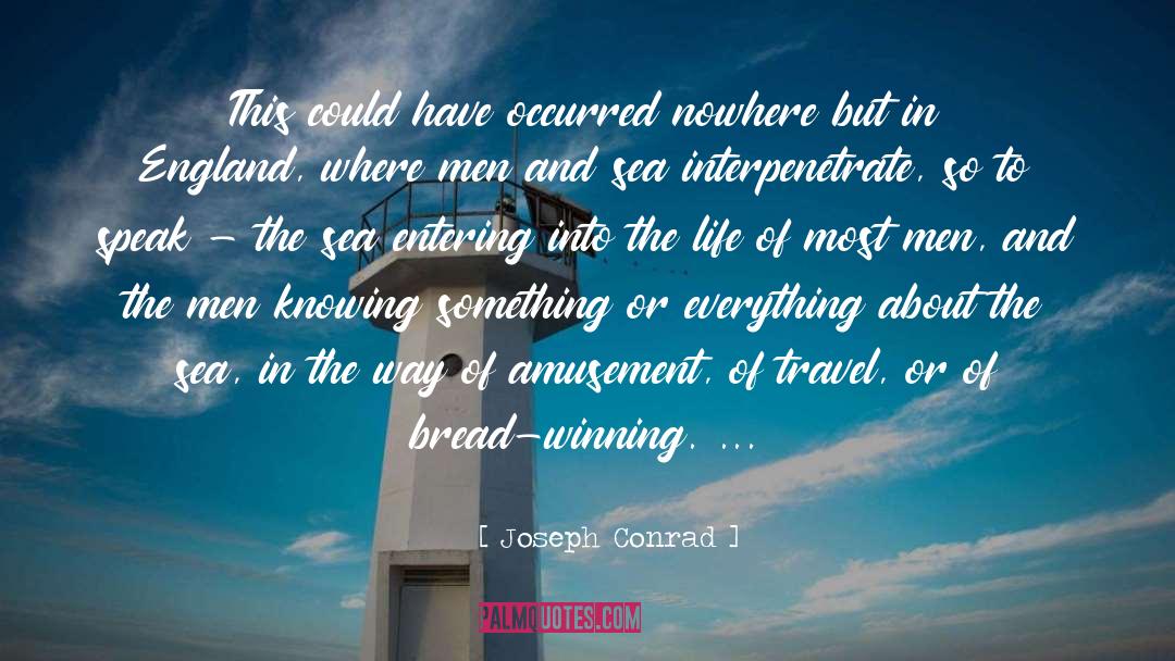 Entering quotes by Joseph Conrad