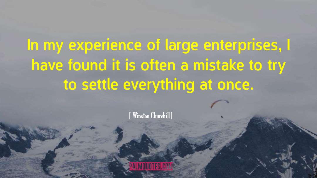 Enterprises Of quotes by Winston Churchill