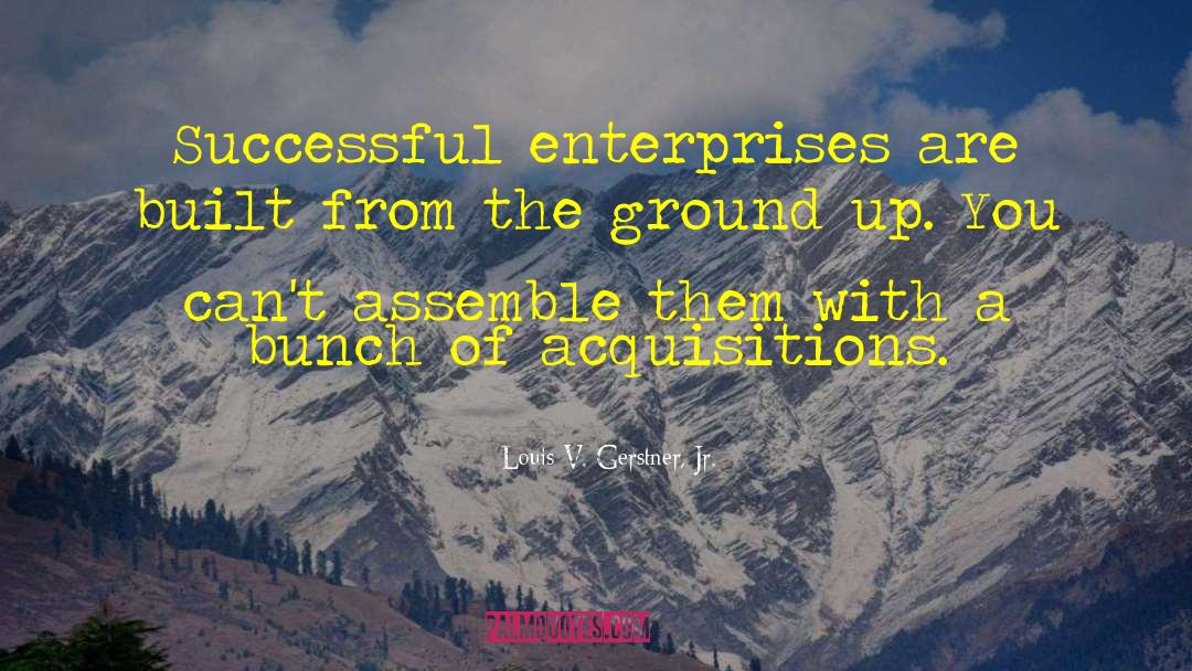 Enterprises quotes by Louis V. Gerstner, Jr.