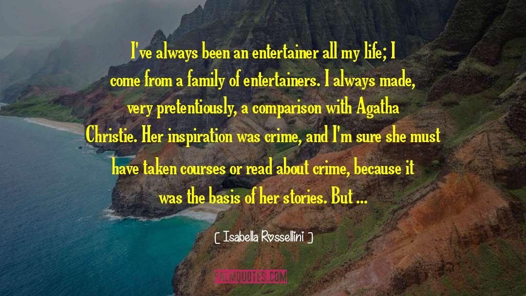 Entertainers quotes by Isabella Rossellini