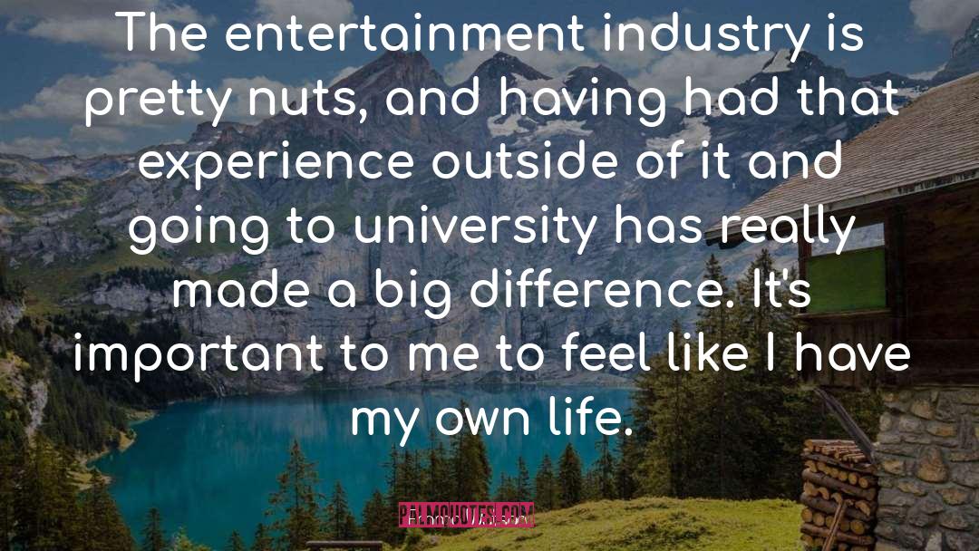 Entertainment Industry quotes by Emma Watson