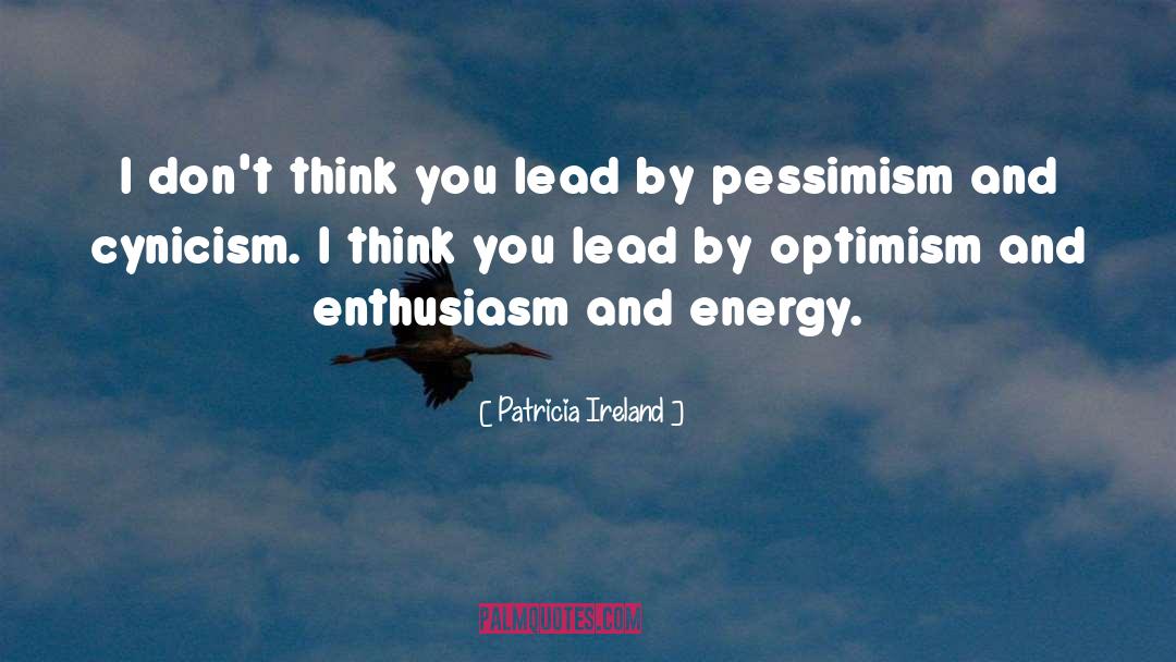 Enthusiasm quotes by Patricia Ireland