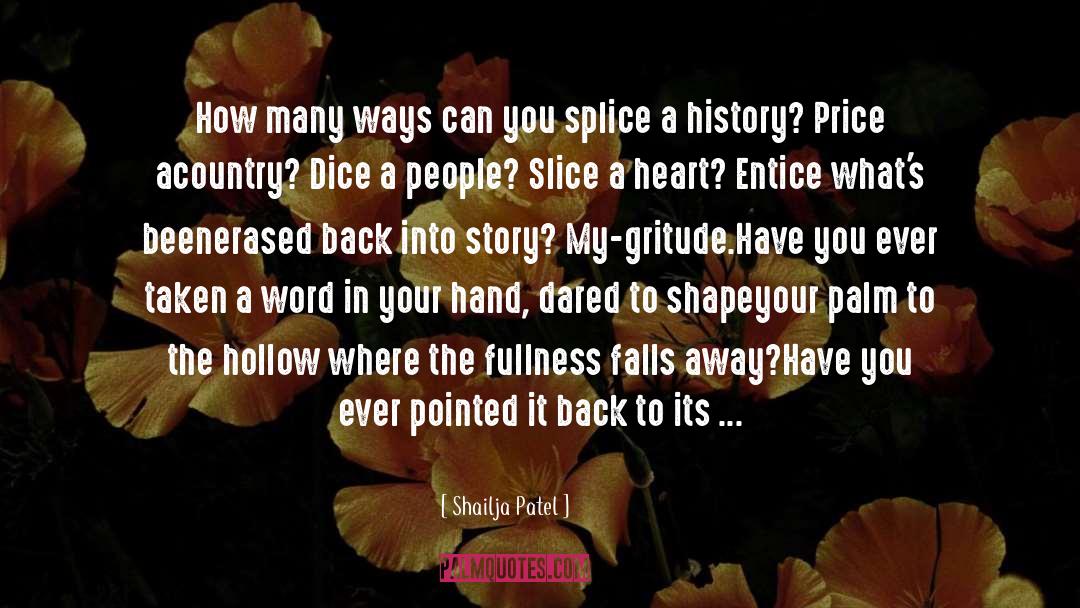 Entice quotes by Shailja Patel