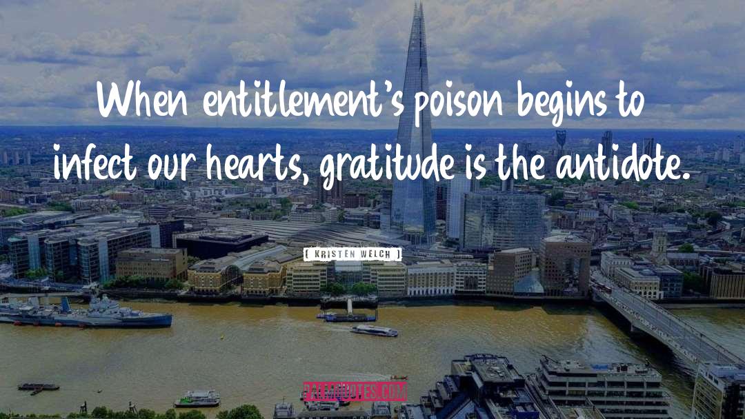 Entitlements quotes by Kristen Welch