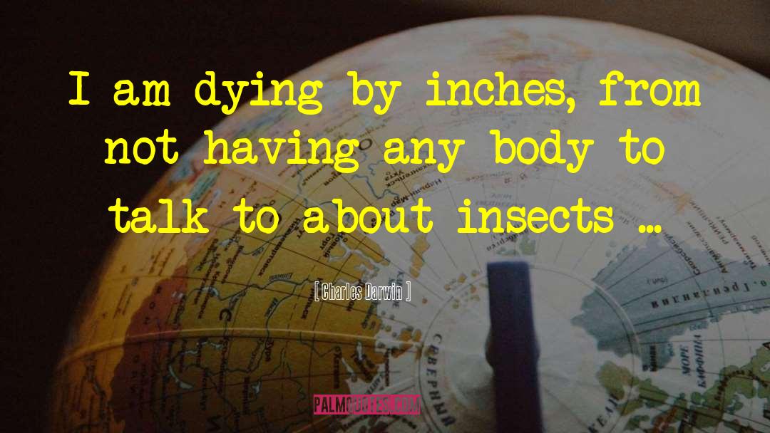 Entomology quotes by Charles Darwin