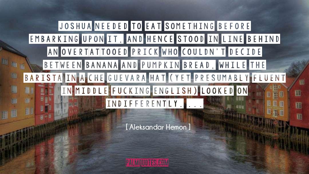 Entrainer In English quotes by Aleksandar Hemon