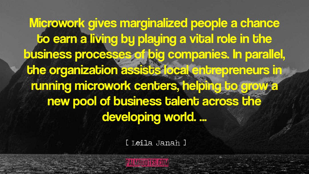 Entrepreneurs quotes by Leila Janah