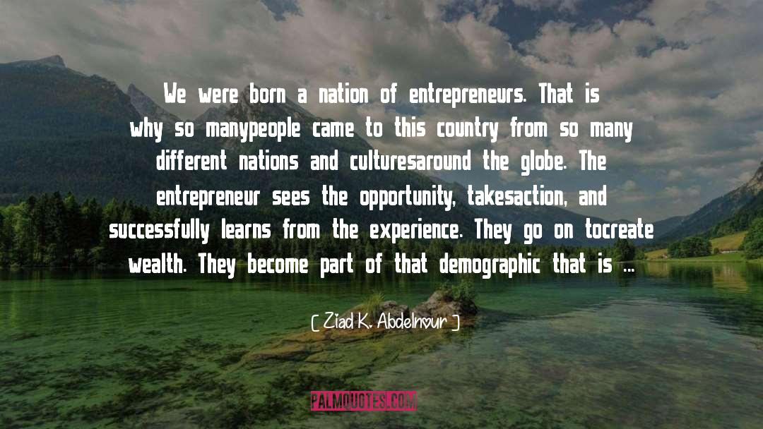 Entrepreneurs quotes by Ziad K. Abdelnour