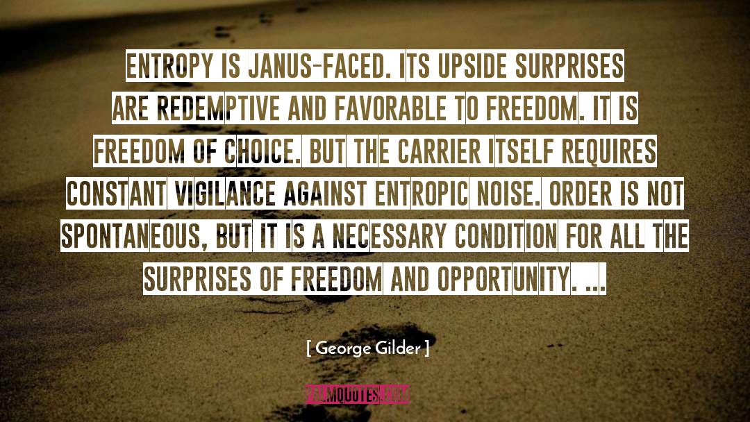 Entropy quotes by George Gilder