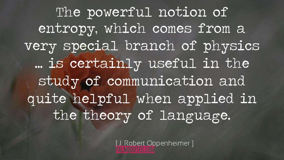 Entropy quotes by J. Robert Oppenheimer