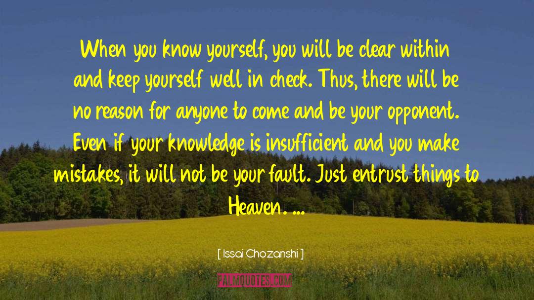 Entrust quotes by Issai Chozanshi