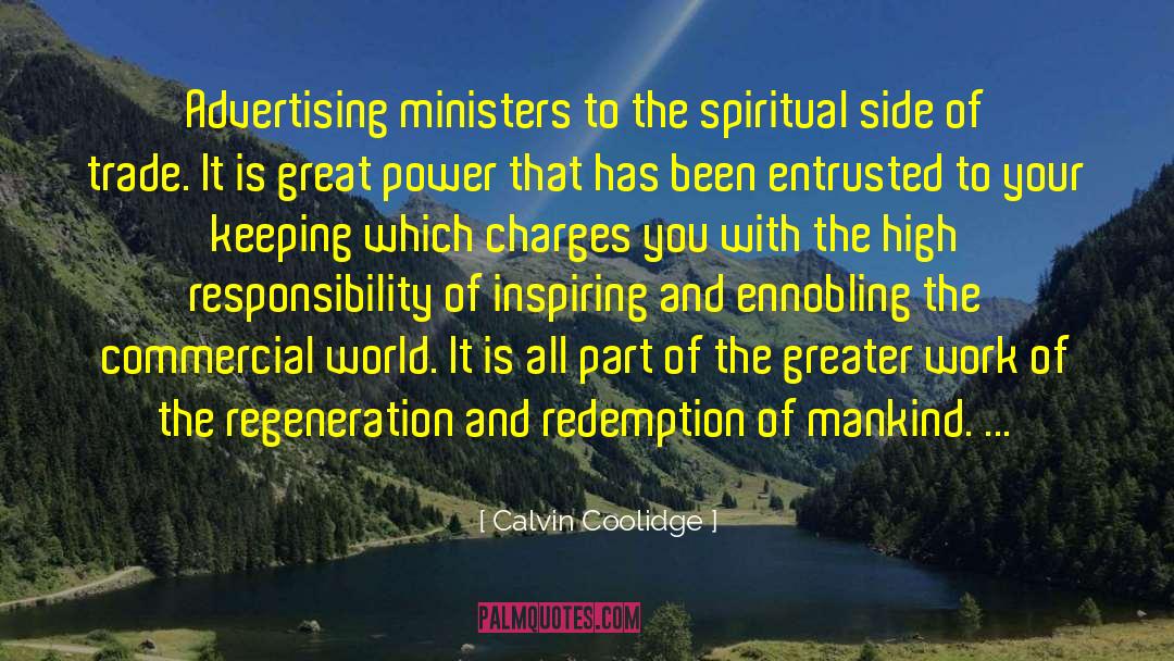 Entrusted quotes by Calvin Coolidge