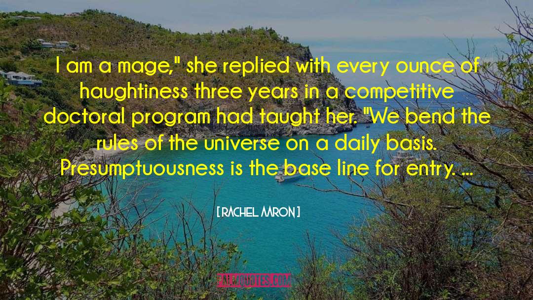 Entry quotes by Rachel Aaron