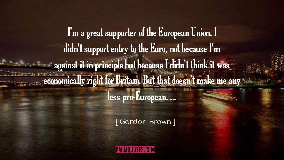 Entry quotes by Gordon Brown