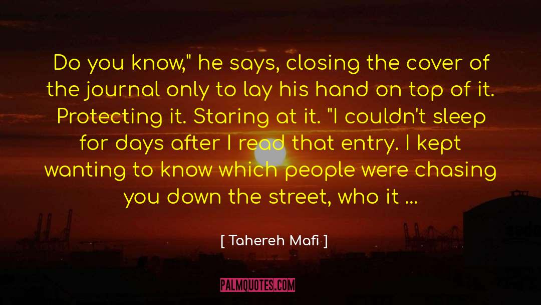 Entry quotes by Tahereh Mafi