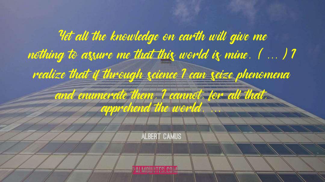 Enumerate quotes by Albert Camus