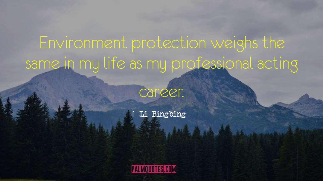 Environment Protection quotes by Li Bingbing