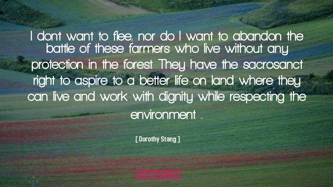 Environment Protection quotes by Dorothy Stang