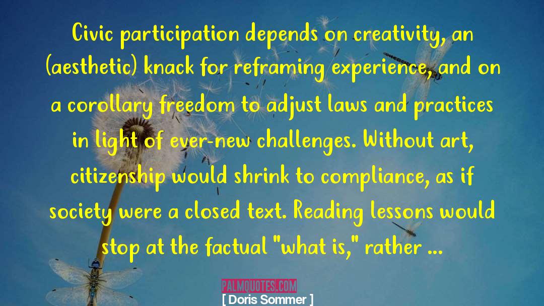 Environmental Challenges quotes by Doris Sommer
