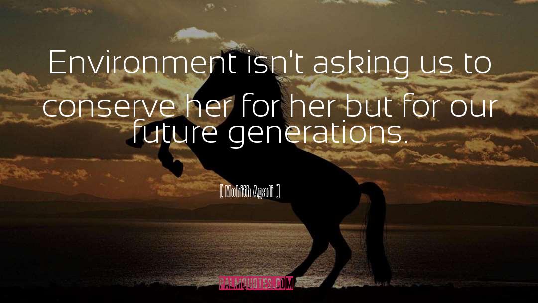 Environmental Conservation quotes by Mohith Agadi