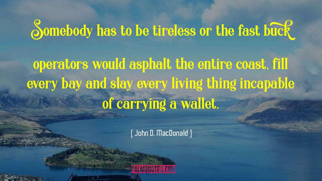 Environmental Conservation quotes by John D. MacDonald