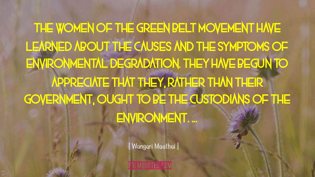 Environmental Degradation quotes by Wangari Maathai