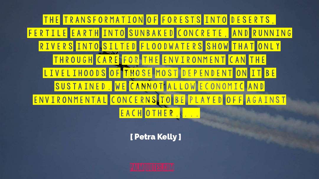 Environmental Degradation quotes by Petra Kelly