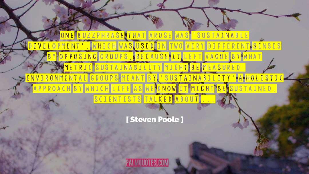 Environmental Factors quotes by Steven Poole