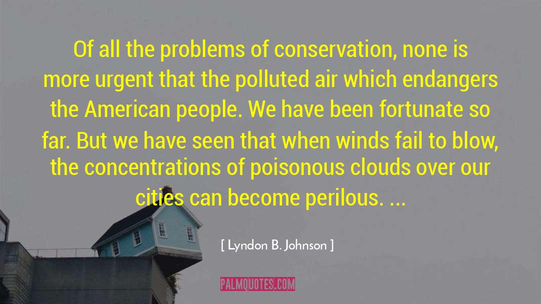 Environmental Impacy quotes by Lyndon B. Johnson