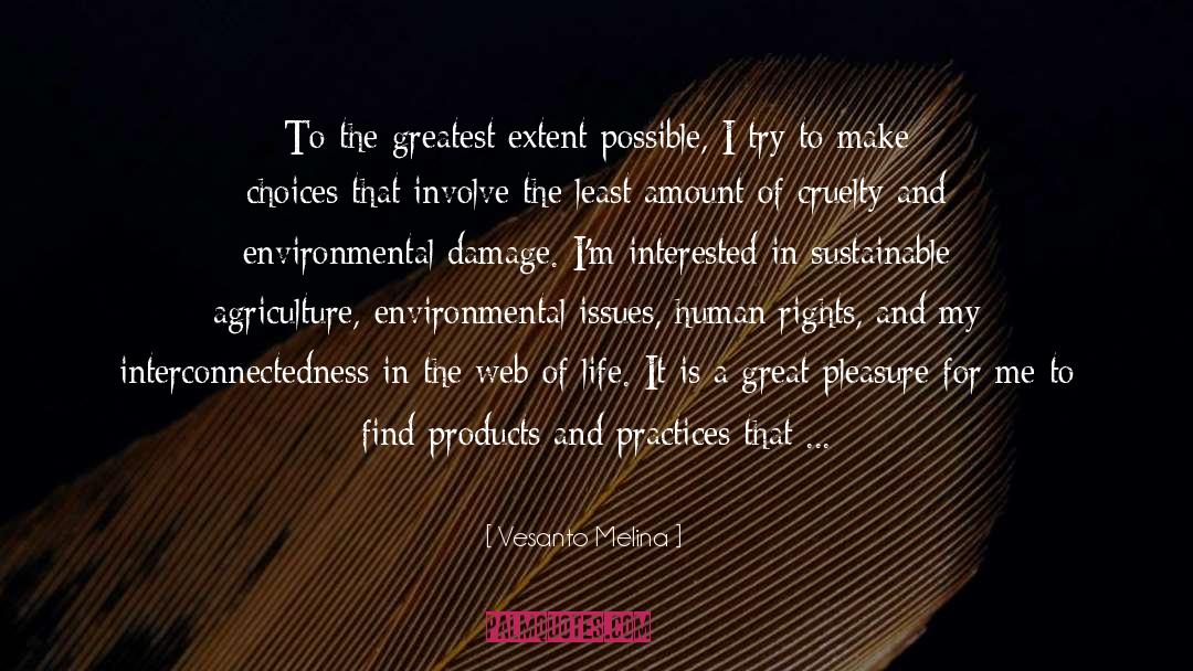 Environmental Issues quotes by Vesanto Melina