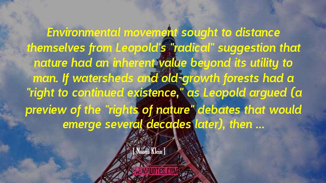 Environmental Movement quotes by Naomi Klein