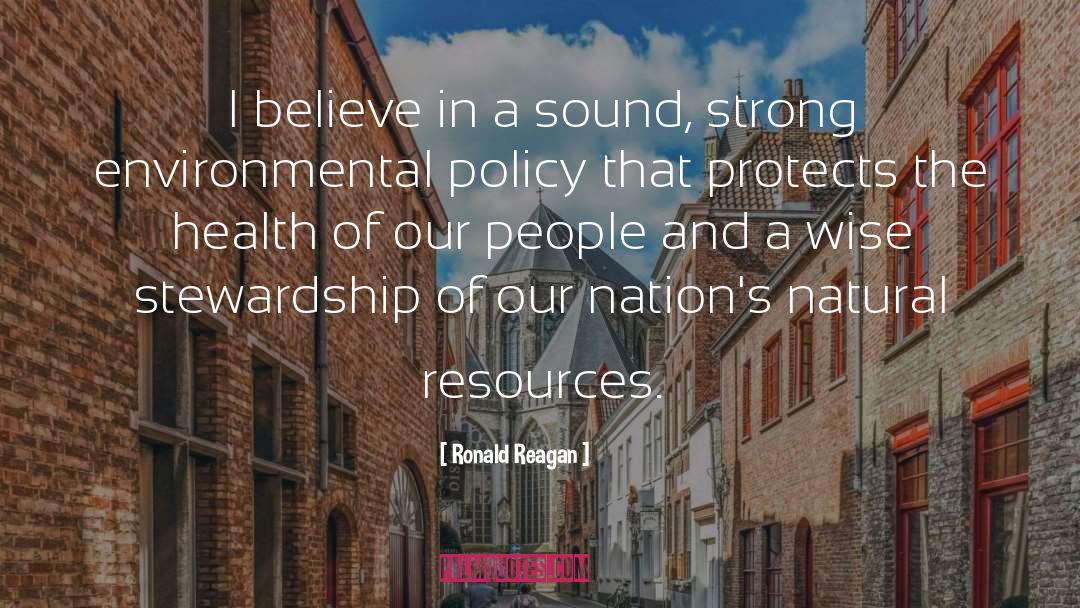 Environmental Policy quotes by Ronald Reagan