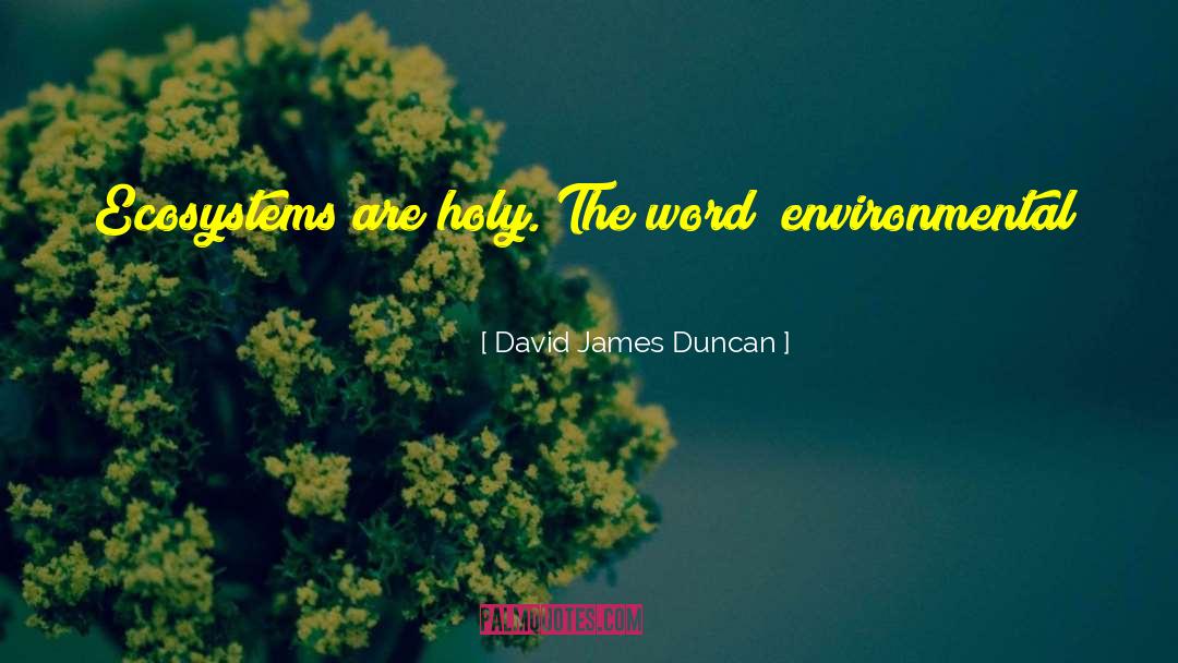 Environmental Policy quotes by David James Duncan