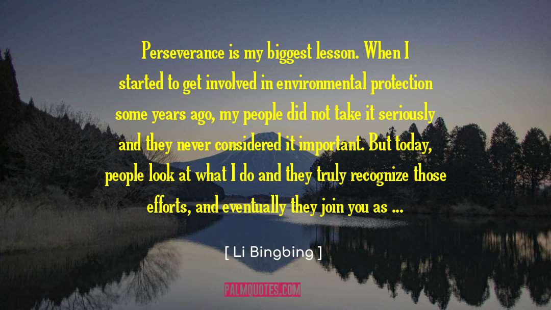 Environmental Protection quotes by Li Bingbing