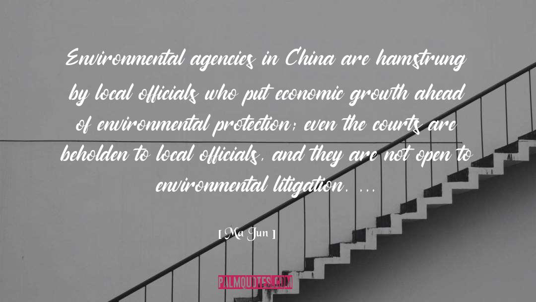 Environmental Protection quotes by Ma Jun