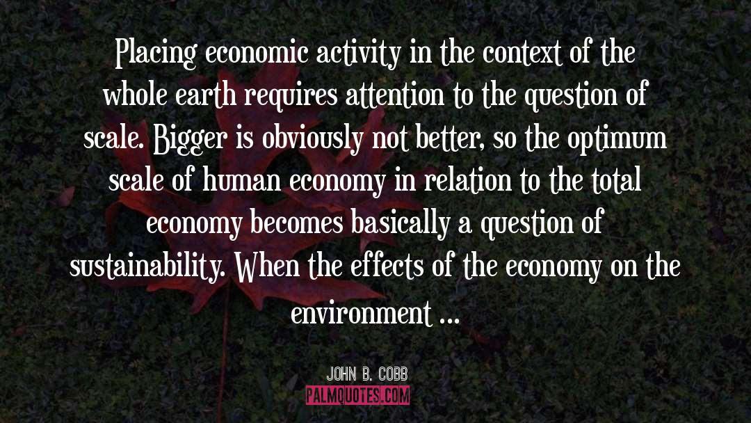 Environmental Services quotes by John B. Cobb