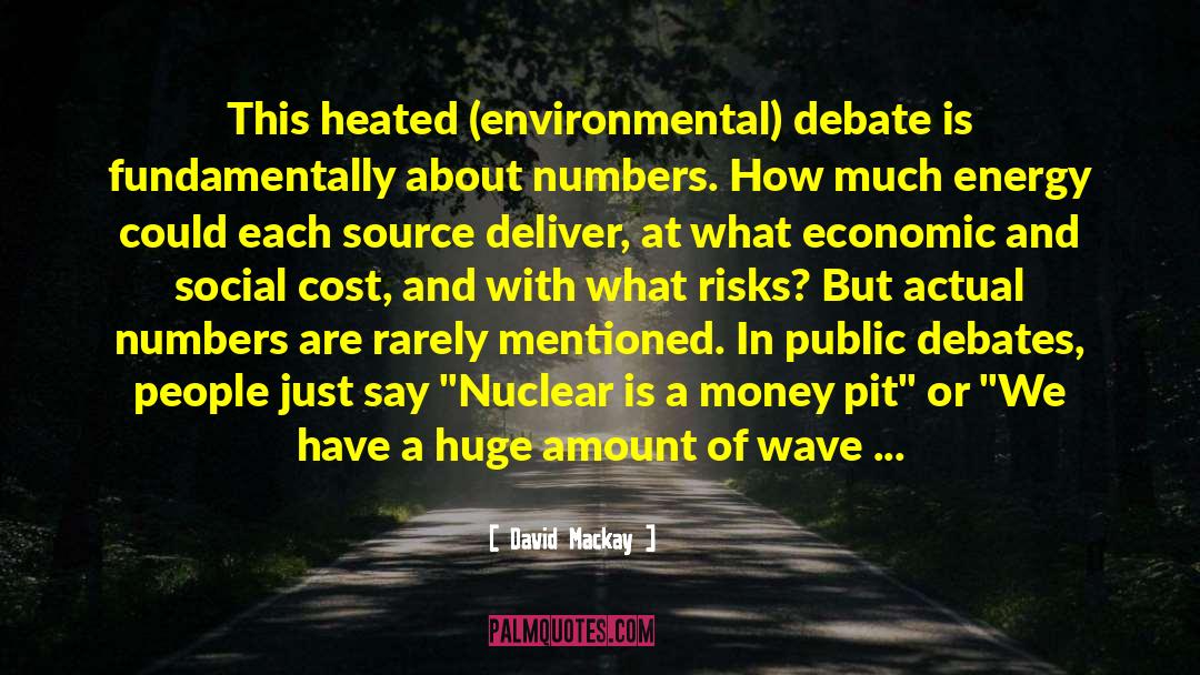 Environmental Services quotes by David Mackay