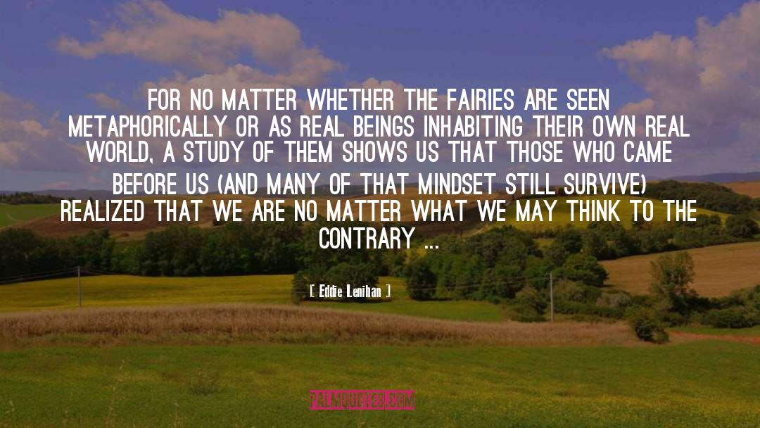 Environmentalism quotes by Eddie Lenihan