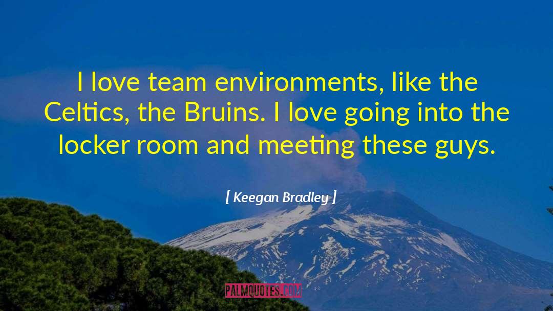 Environments quotes by Keegan Bradley