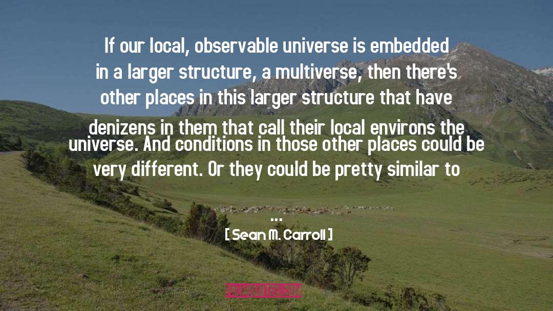 Environs quotes by Sean M. Carroll