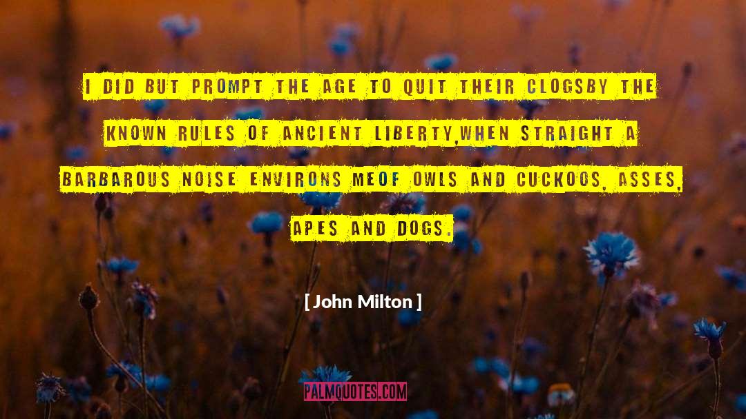 Environs quotes by John Milton