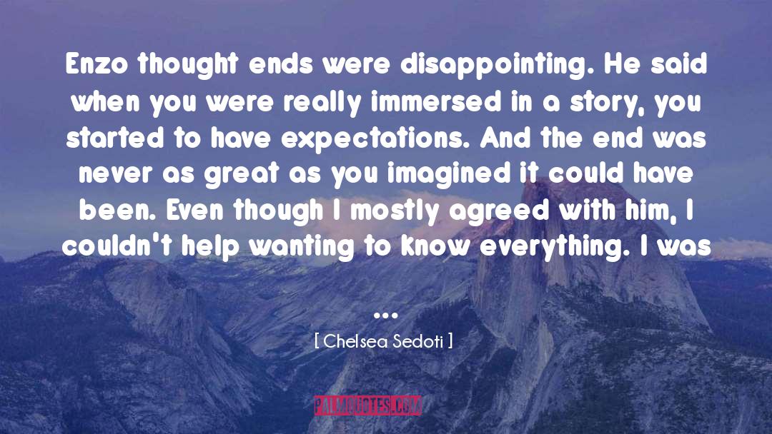 Enzo quotes by Chelsea Sedoti