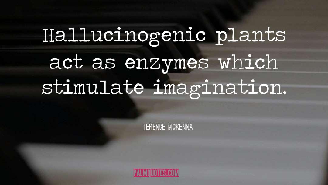 Enzymes quotes by Terence McKenna