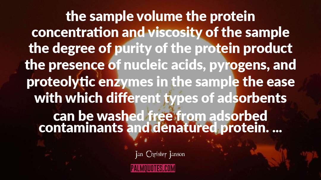 Enzymes quotes by Jan-Christer Janson