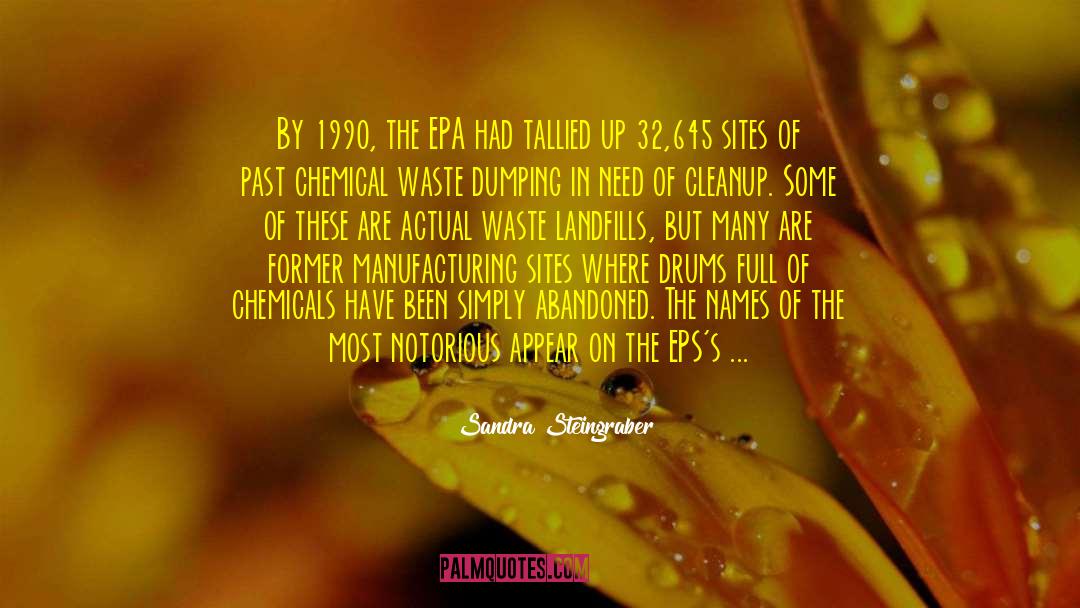 Epa quotes by Sandra Steingraber