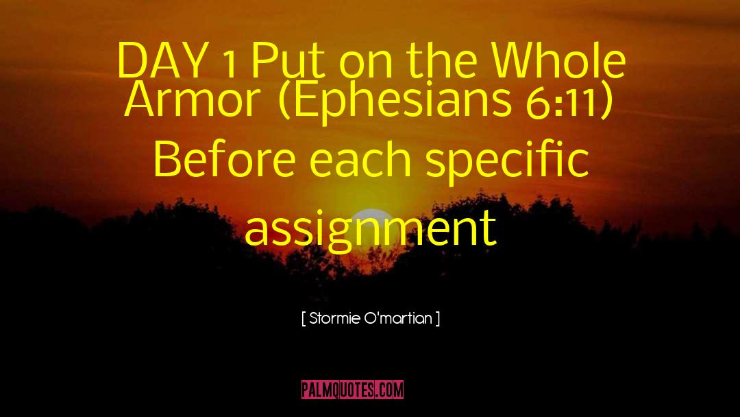 Ephesians quotes by Stormie O'martian