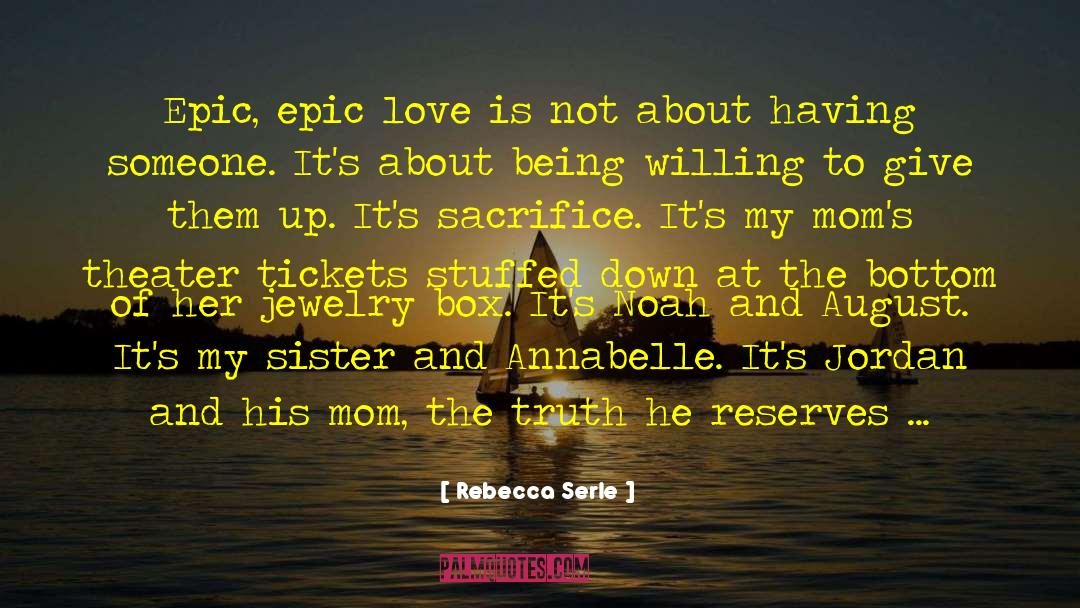 Epic Love quotes by Rebecca Serle