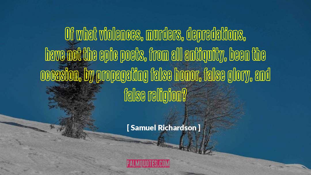 Epic One Liners quotes by Samuel Richardson