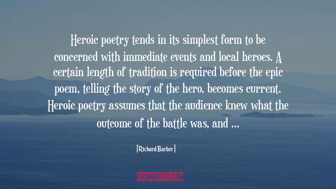Epic Poems quotes by Richard Barber