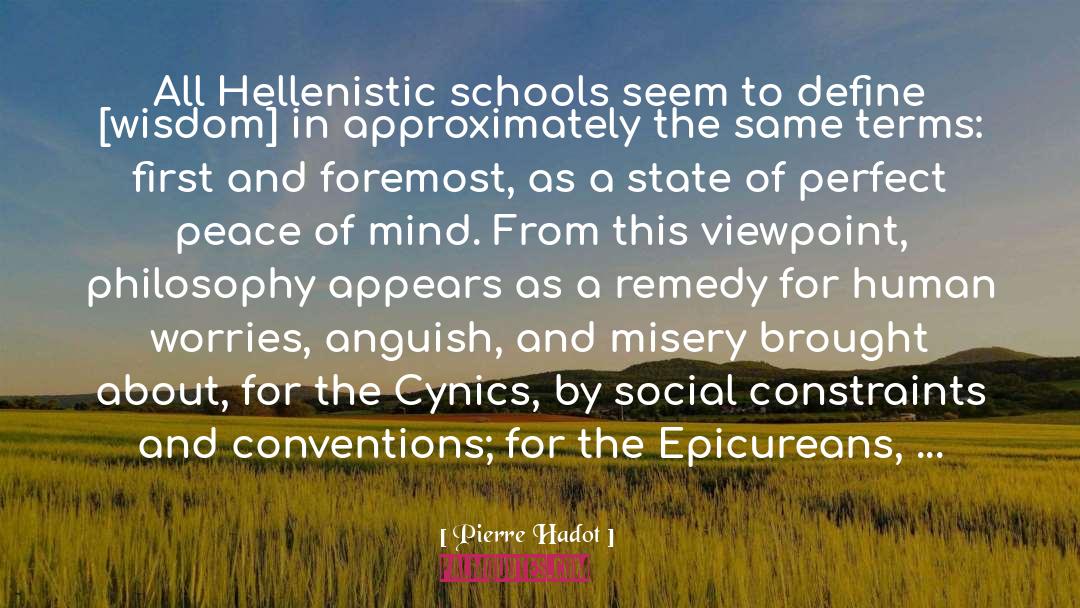 Epicureanism quotes by Pierre Hadot